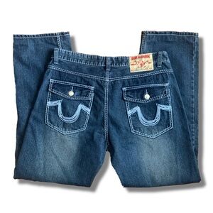 VTG True Religion Billy Super T Bootcut Flap Pocket Jeans Size 38 Made in USA